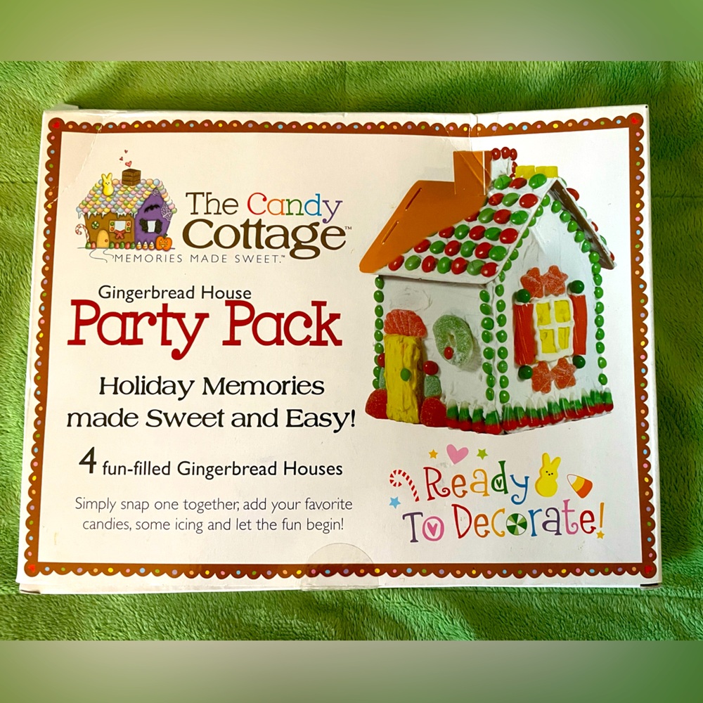 Reusable and Ready to decorate all occasion Gingerbread House - 4 pack